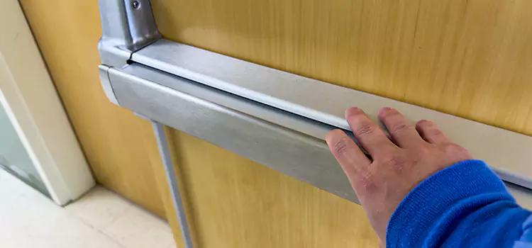 Installing a Push Bar on a Door Vallejo